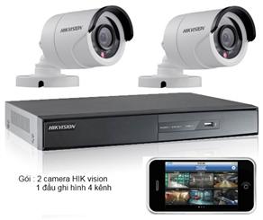 HỆ THỐNG CAMERA HIK VISION DÀNH CHO HỘ GIÁ ĐÌNH HOẶC CỬA HÀNG KINH DOANH ( Ngoài trời )