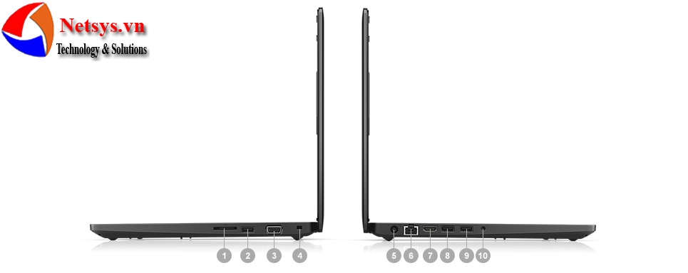 Latitude 3480 - Cổng & khe cắm