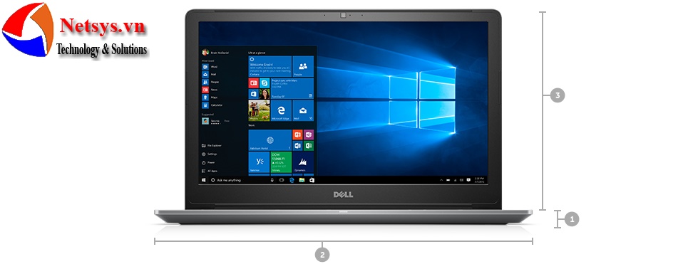 Vostro 15 5000 - Kích thước & Trọng lượng Vostro 15 5000 - Kích thước & Trọng lượng