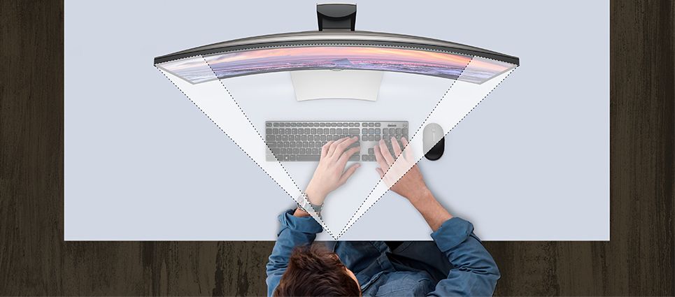 Màn hình Dell U3419W: Đắm mình trong khung cảnh bao quát